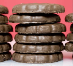 Stack of Thin Mint Cookies