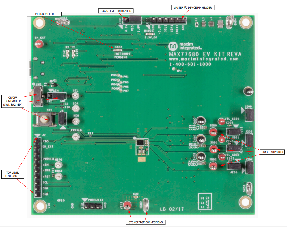 Location Circuit - Analog Devices / Maxim Integrated MAX77680EVKIT / MAX77681EVKIT Evaluation Kits